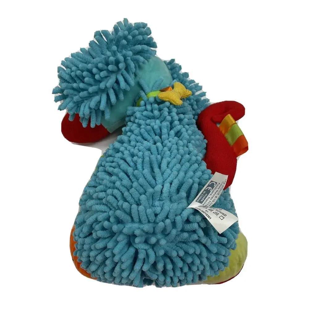 Dolce Play & Learn Alphonso Afghan Blue Hound Dog Activity Baby Plush Toy Animal